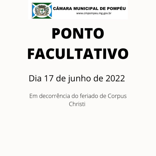 PONTO FACULTATIVO (17/06/2022)