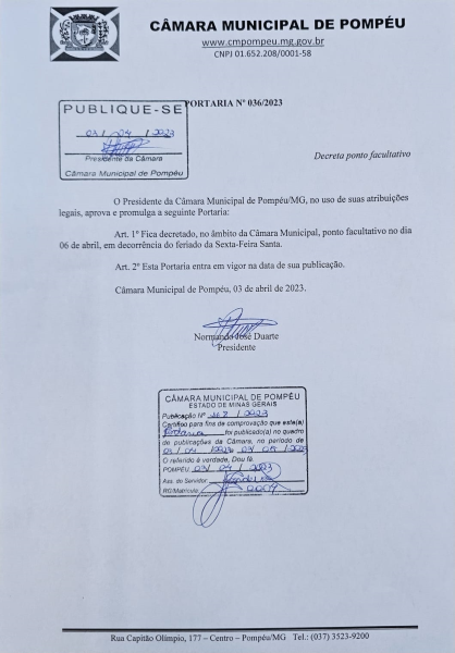 PONTO FACULTATIVO (06/04/2023)
