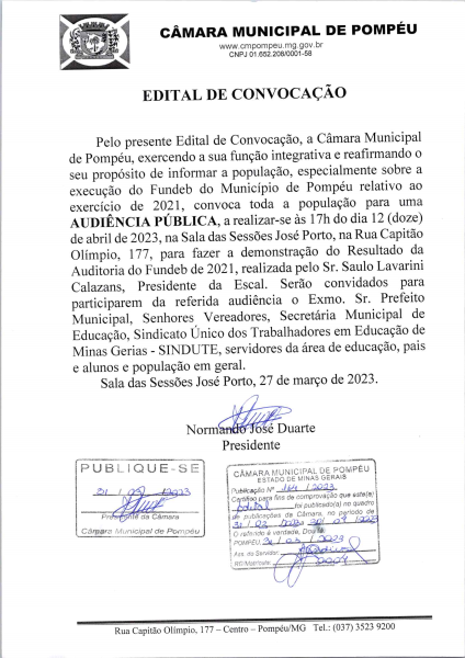 AUDIÊNCIA PÚBLICA - FUNDEB